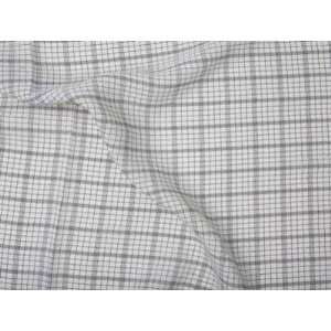  Silk Check Ivory Fabric Arts, Crafts & Sewing