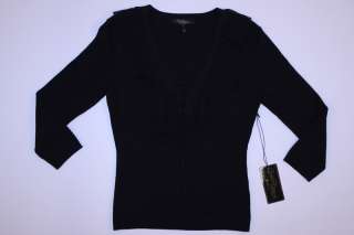Christine Phillipe Womens Silk Sweater Black size Small NWT  