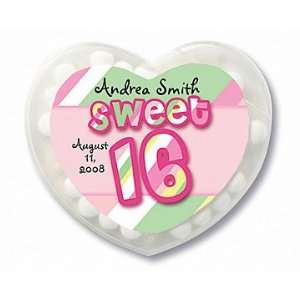Wedding Favors Candy Stripe Design Sweet Sixteen Personalized Heart 