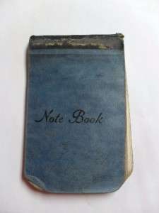 World War II Small Pocket Notebook with Pencilled Notes  