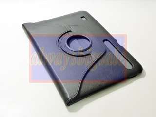 Case Stand 360 Degree Rotation PU Leather for Motorola Xoom C25  