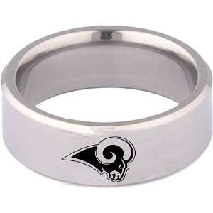  Team Titanium St. Louis Rams Titanium 8mm Ring Sports 