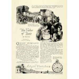   Clock Feast of Lanterns Chinese China Harold DeLay   Original Print Ad