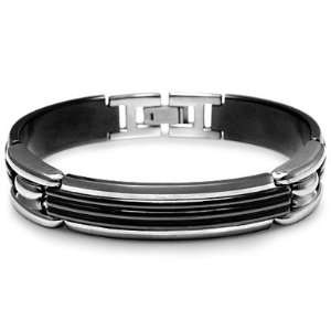  Titanium And Sterling Silver Trio 8.5in Bracelet Jewelry