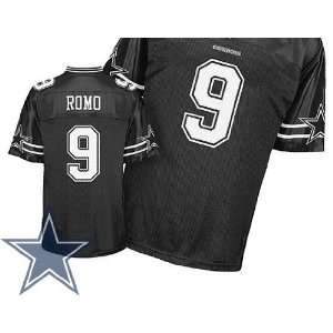   Tony Romo Authentic Black Field Shadow Football Nfl Jerseys Size XXXL