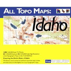  iGage All Topo Maps Idaho Upgrade Map CD ROM (Windows 