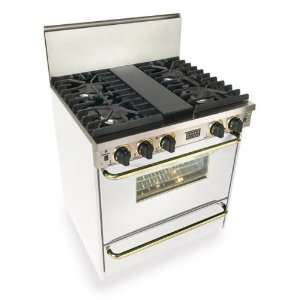   Gas Range With Convection Oven, Gas Broiler And Continuous Top Grates