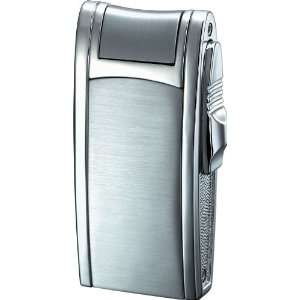   Cole Silver Brushed & Polished Torch Flame Lighter