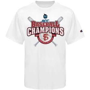   Baseball Tournament Champions Locker Room T Shirt   White Sports