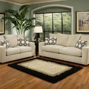  Brooklyn Upholstered Sofa and Loveseat Set