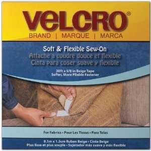  Velcro(R) brand Soft & Flexible Sew On Tape Beige