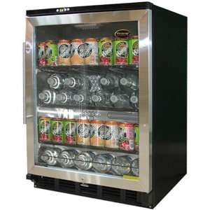  Vinotemp Black Beverage Cooler   VT BC58SB