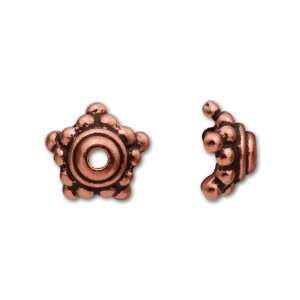  Antique Copper Beaded Star Bead Cap Arts, Crafts & Sewing