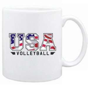  New  Usa Volleyball / Flag Clip   Army  Mug Sports