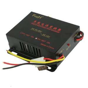   Vehicle Car 3 Wires DC 24 30V to DC 12V 15A Voltage Inverter Converter