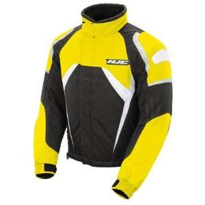  HJC Storm Waterproof Snowmobile Jacket Black Yellow LG 