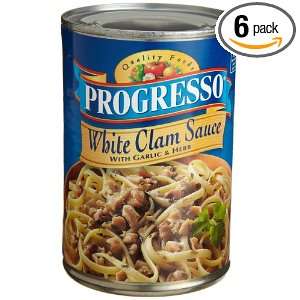 Progresso Sauce White Clam With Garlic & Herb 15 Ounce Cans (Pack of 6 