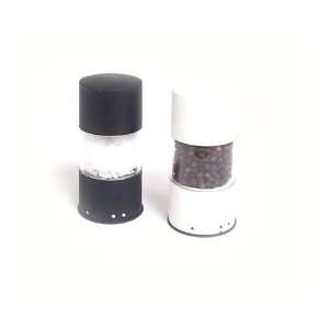 William Bounds Tempo Salt and Pepper Mills, Black and White  