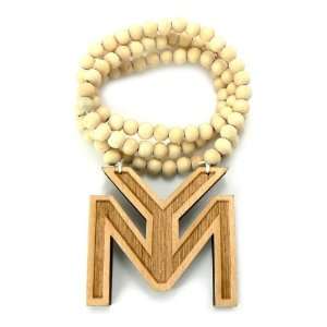 Natural Wooden Young Money Pendant with a 36 Inch Necklace Chain Good 